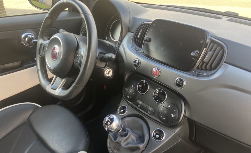 FIAT 500 SPORTUITVOERING-VELE OPTIES-HALF LEDER-50.000 KM